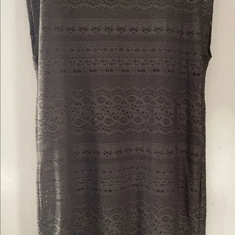 Brown Fishnet style Swimsuit coverup size small